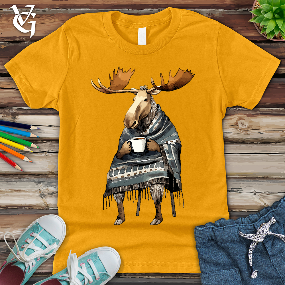 Coffee Drinking Moose Youth Tee