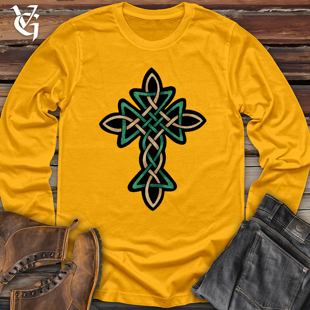 Celtic Golden Cross Long Sleeve