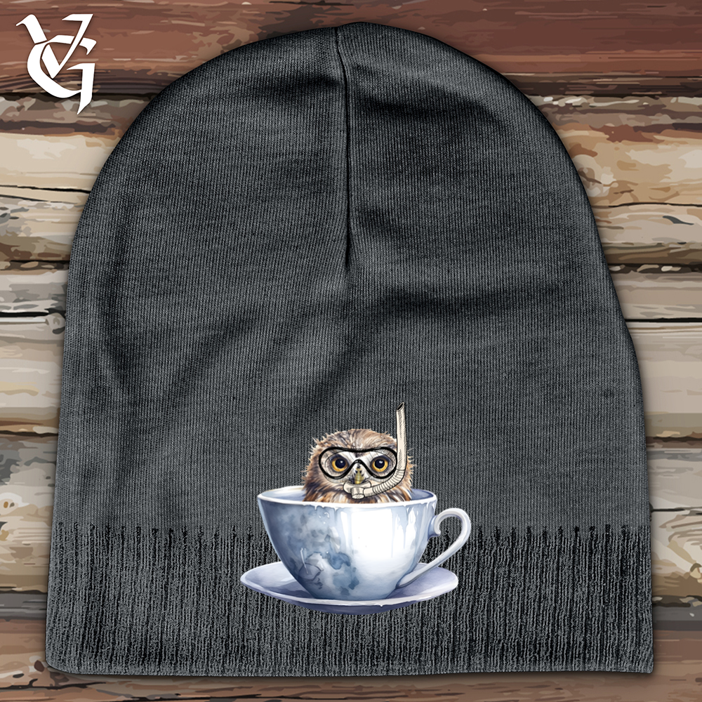 Snorkeling Owl Cotton Beanie