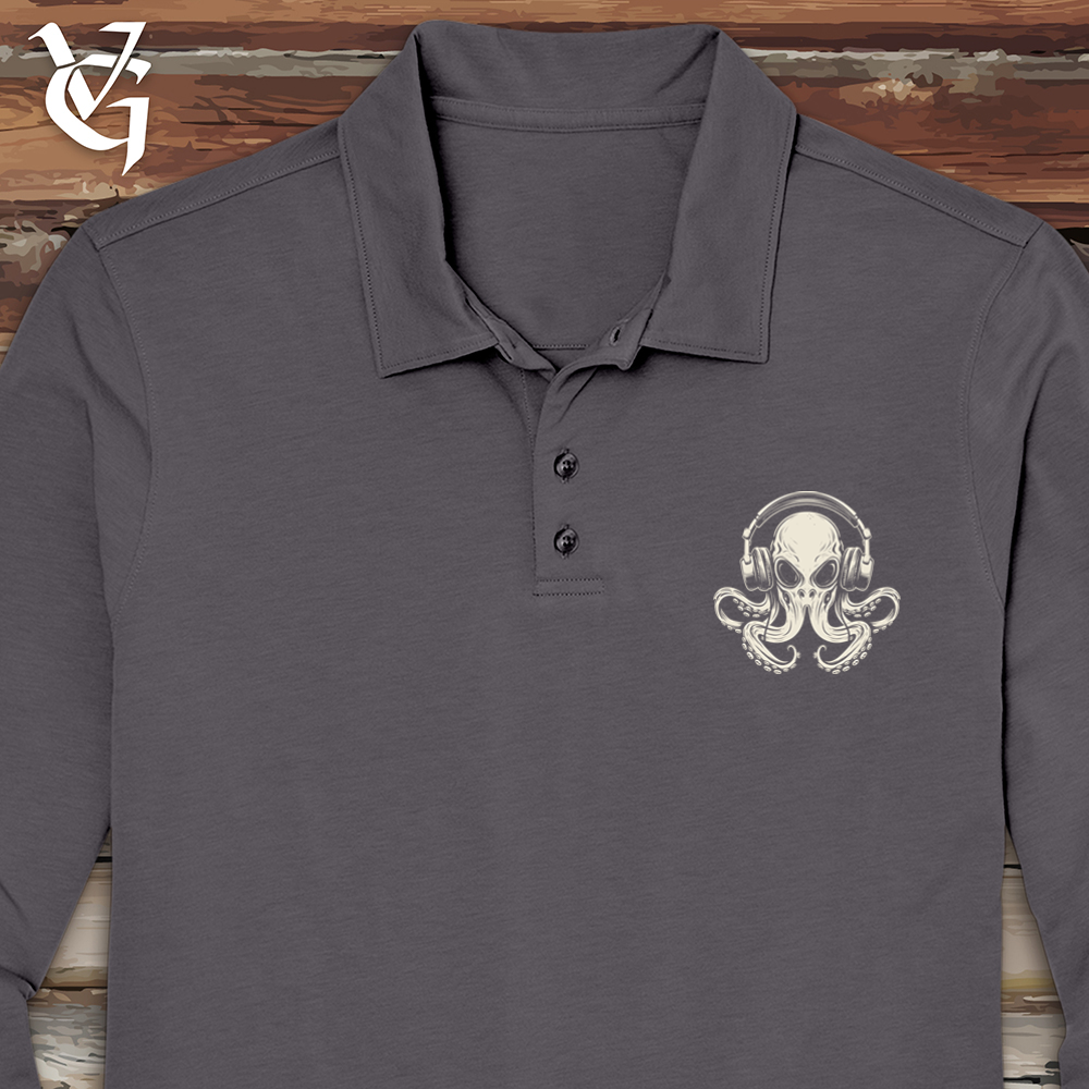 Octopus Jammin Long Sleeve Polo