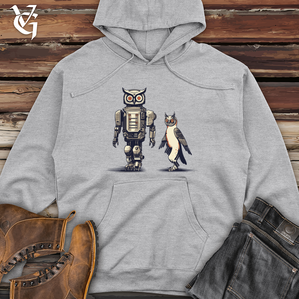 Mech Owl Companion 01 Midweight Hooded Sweatshirt