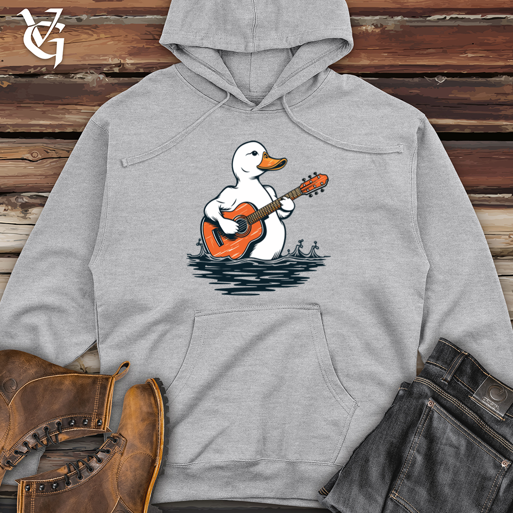 Retro Quackstrings 01 Midweight Hooded Sweatshirt