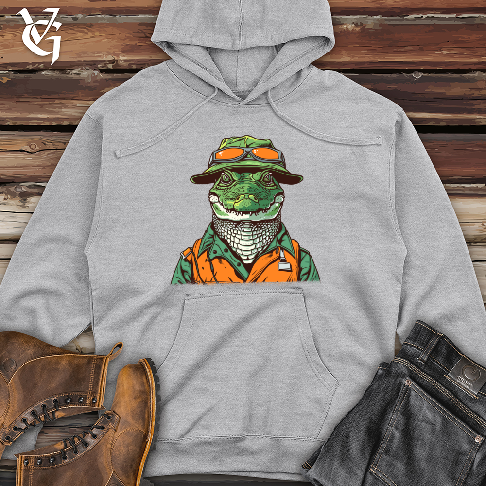 Alligator Adventure Guide Midweight Hooded Sweatshirt