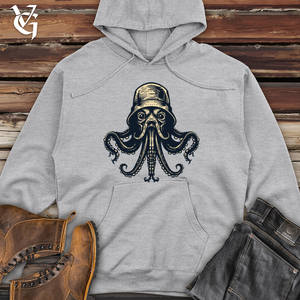 Dark Octopus Midweight Hooded Sweatshirt