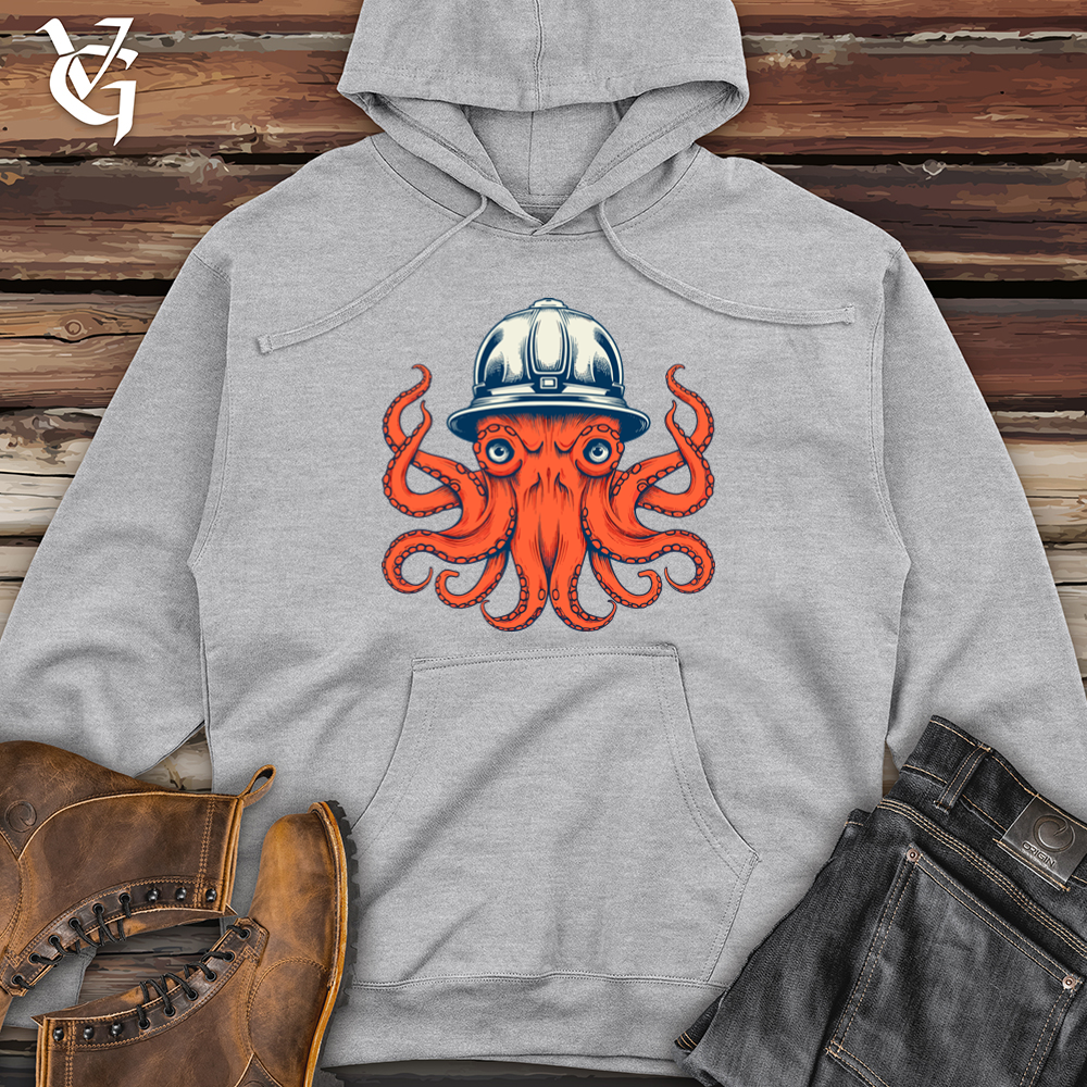 Octopus Firefighter's Brigade Cap Midweight Hooded Sweatshirt