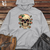 Cosmic Peach Skull Midweight Hooded Sweatshirt