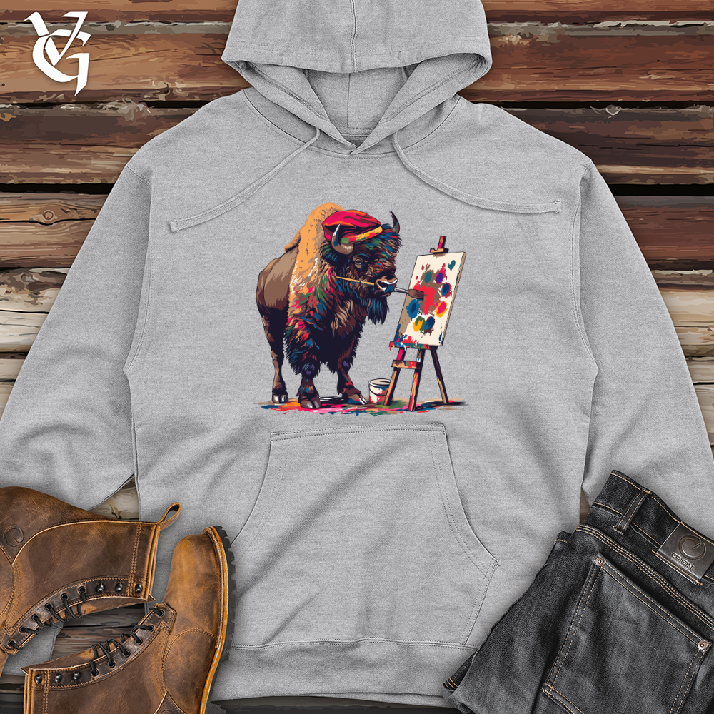 Bison Artist Splatter Midweight Hooded Sweatshirt