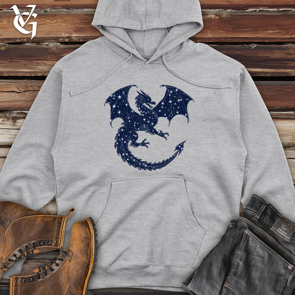 Celestial Dragon Dance Midweight Hooded Sweatshirt