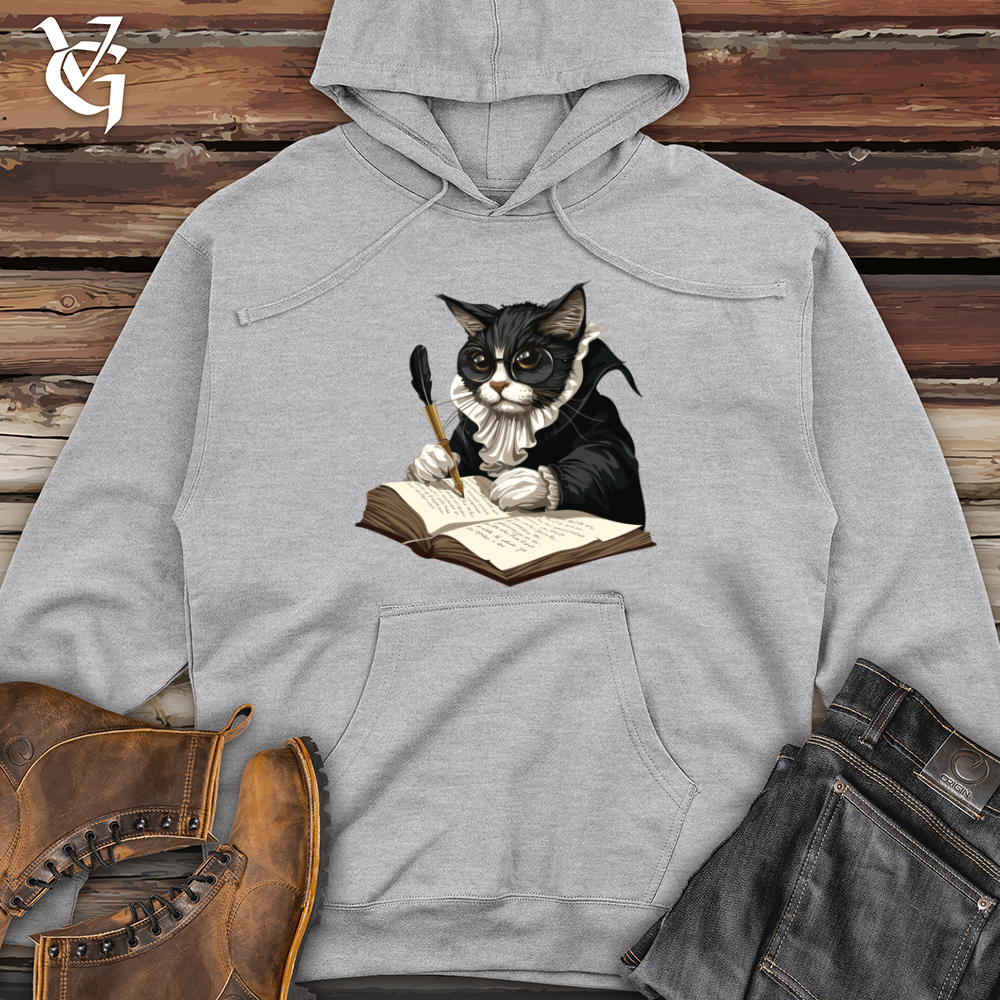 Cat Quill Author Midweight Hooded Sweatshirt