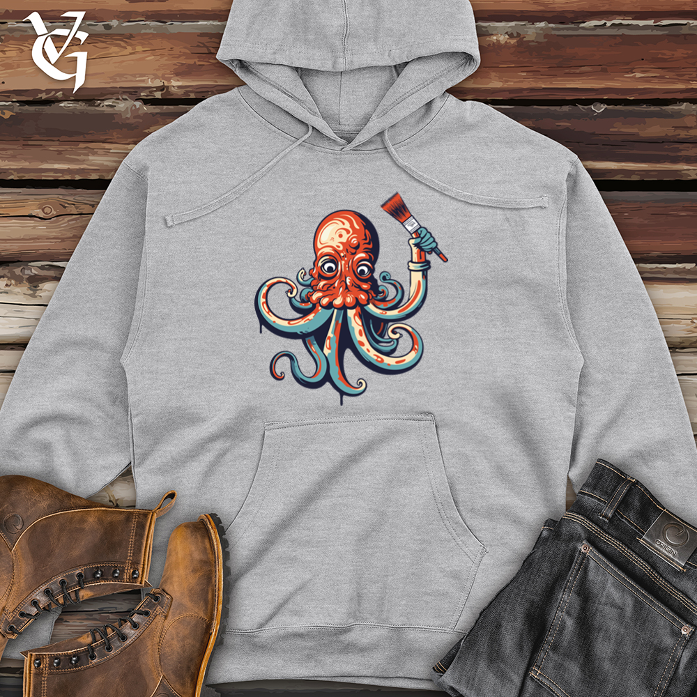 Vintage Artistic Octo Midweight Hooded Sweatshirt