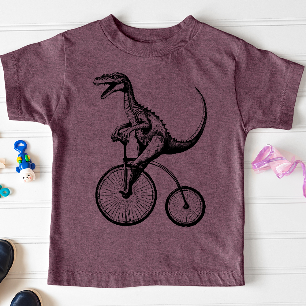 Dinosaur Cyclist Toddler Tee