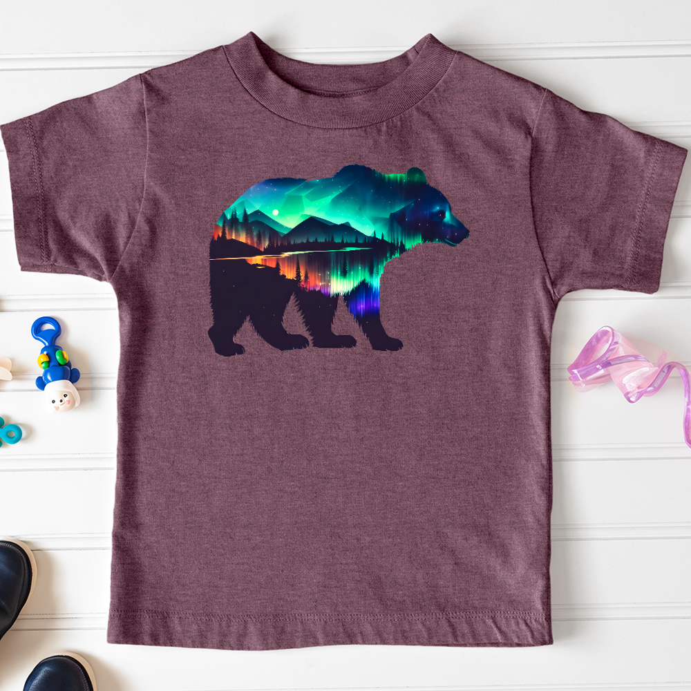 Northern Lights Bear Toddler Tee
