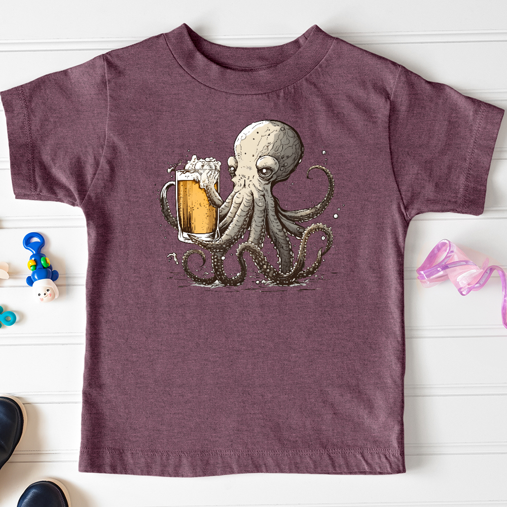Octopus Happy Hour Toddler Tee