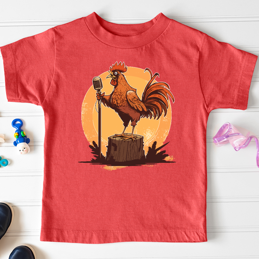 Chicken Rockstar Toddler Tee