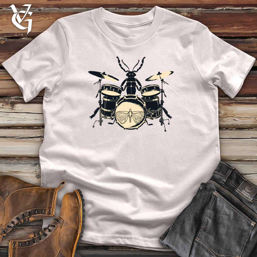 Vintage Drumming Beetle Softstyle Tee