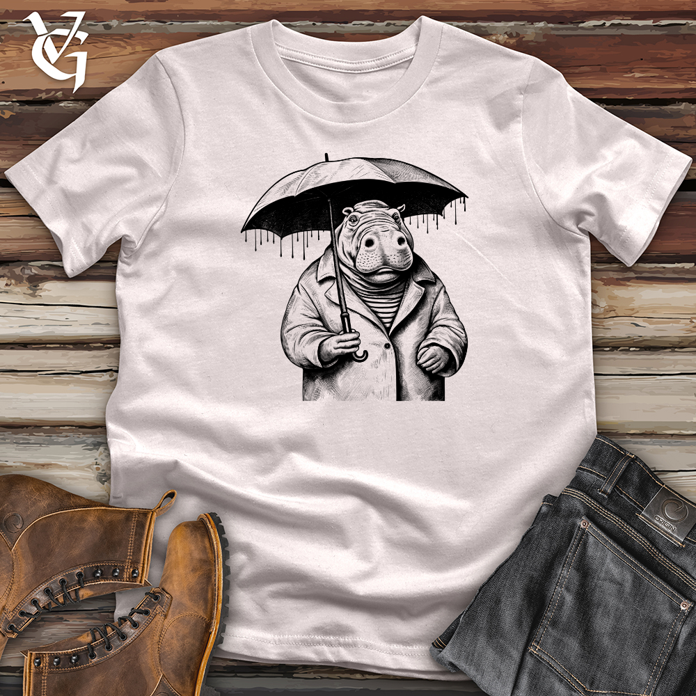 Hippopotamus River Rumble Rainy Refuge Softstyle Tee