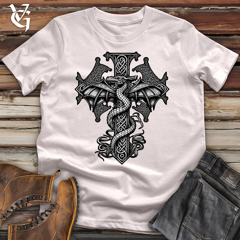 Celtic Dragon Cross Softstyle Tee