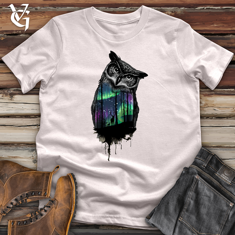 Northern Lights Owl Softstyle Tee