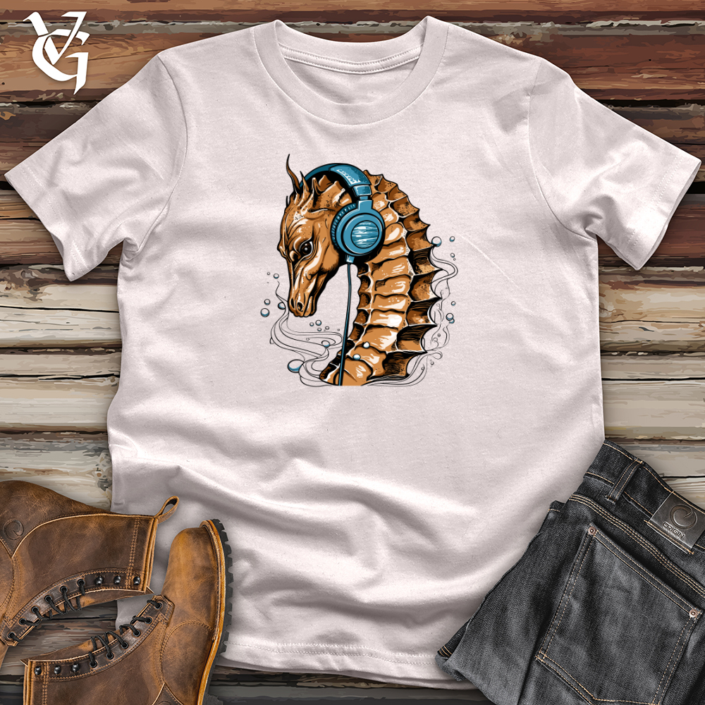 Seahorse Ocean Pulse Headphone Harmony Softstyle Tee