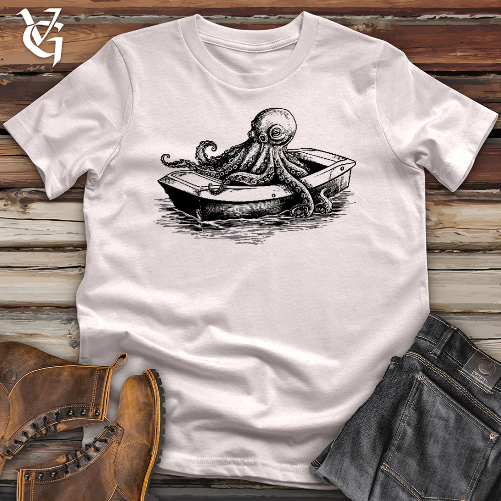Octopus Paddle Boat Softstyle Tee
