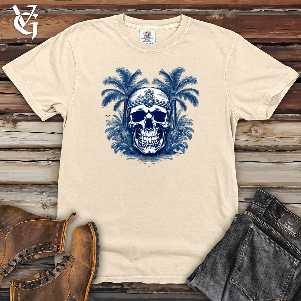 Tattered Captain's Skull Heavy Cotton Comfort Colors Tee