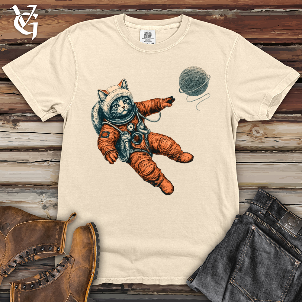 Astronaut Kitty Heavy Cotton Comfort Colors Tee