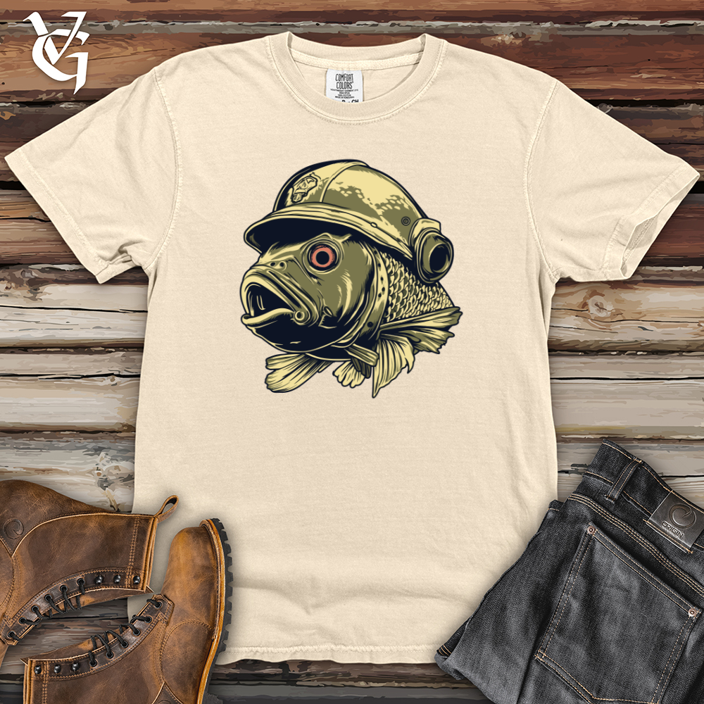 Fish Trooper Helmeted Brigade Heavy Cotton Comfort Colors Tee