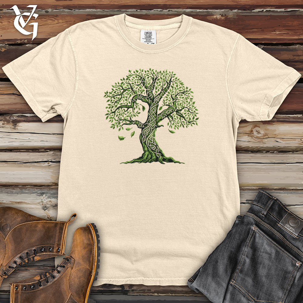 Viking Goods Celtic Tree Essence Heavy Cotton Comfort Colors Tee Ivory / L