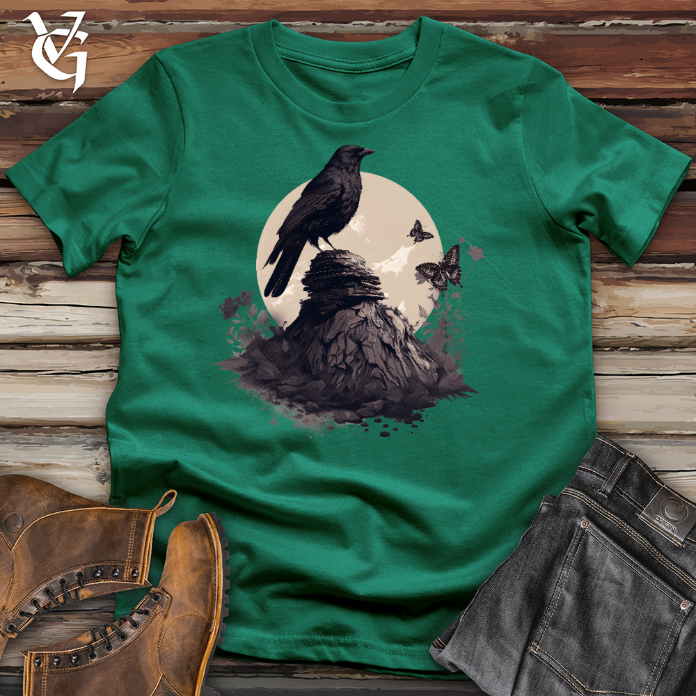 Raven Butterfly Sunset Cotton Tee