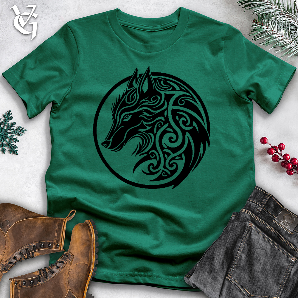 Celtic Wolf Art Cotton Tee