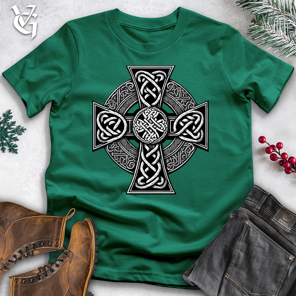 Ornate Celtic Cross Cotton Tee