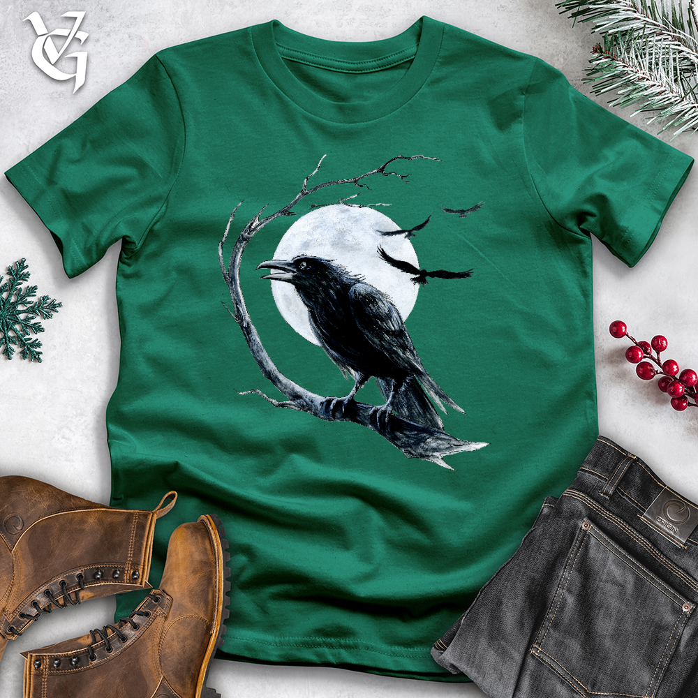 Cold Winter Raven  Cotton Tee