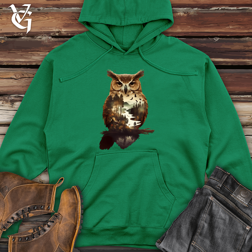 Owl of the River Midweight Hooded Sweatshirt