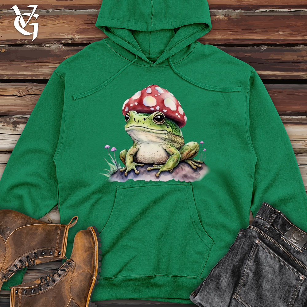 Frog Mushroom Head Midweight Hooded Sweatshirt