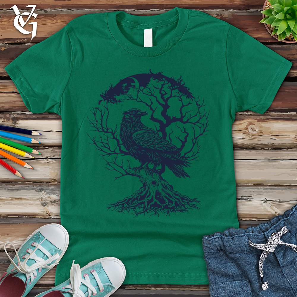 Raven and Old Tree Tattoo Youth Tee