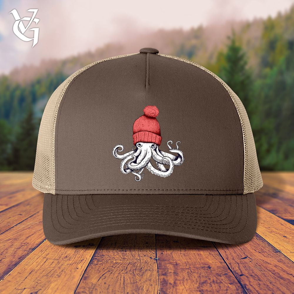 Octopus Chillin Heavy Trucker Cap