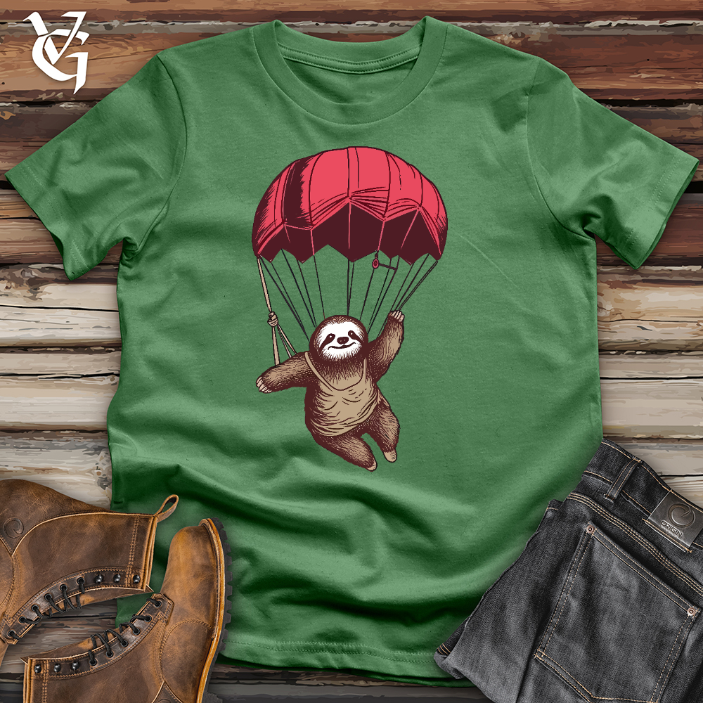 Skydiving Sloth Cotton Tee