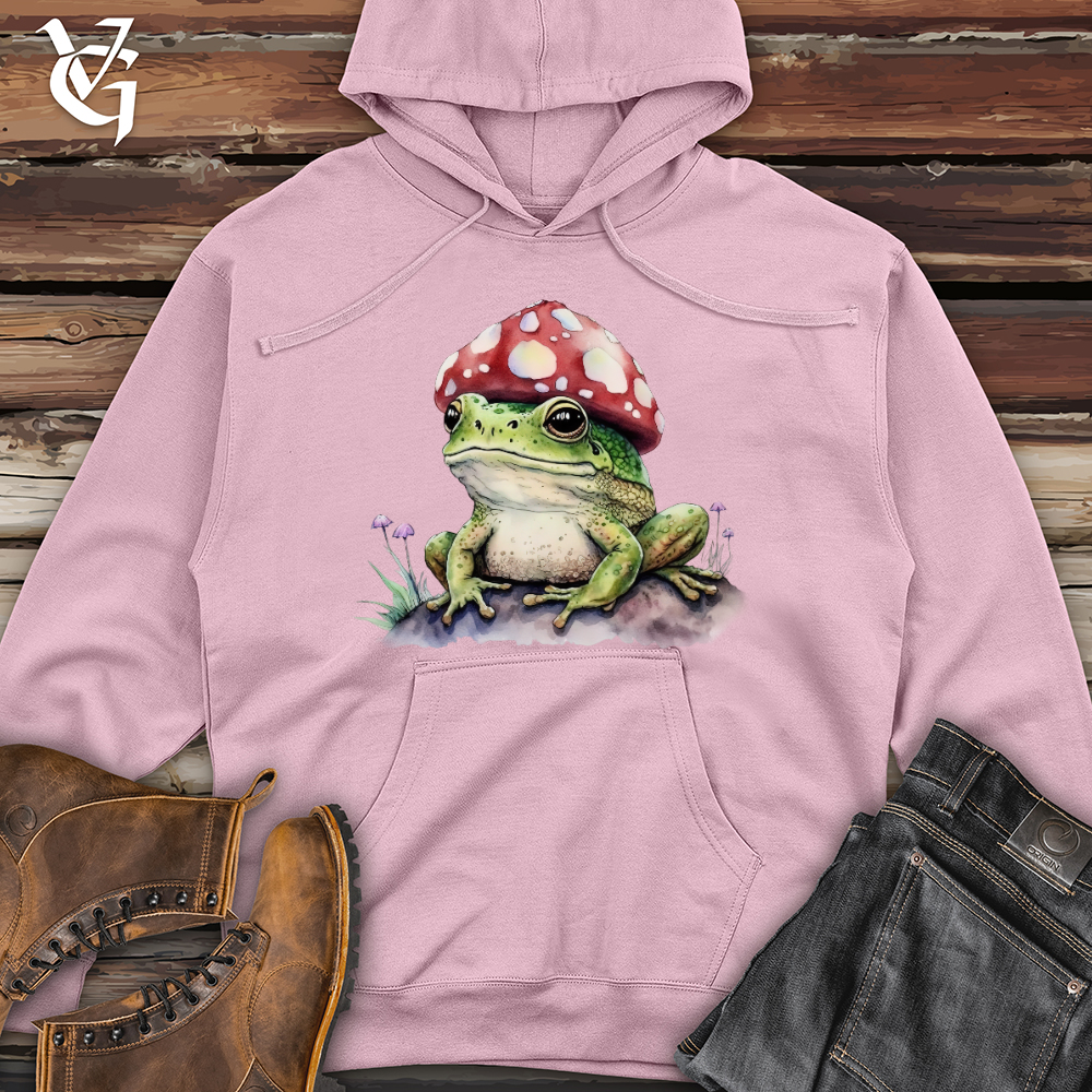 Frog Mushroom Head Midweight Hooded Sweatshirt