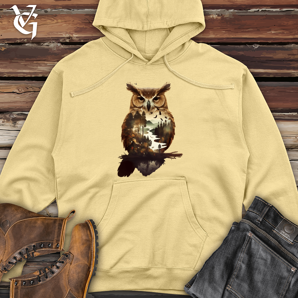 Owl of the River Midweight Hooded Sweatshirt