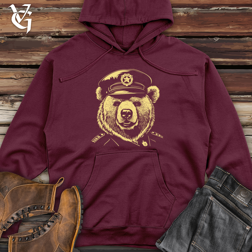 Policeman Bear Patrol Midweight Hooded Sweatshirt