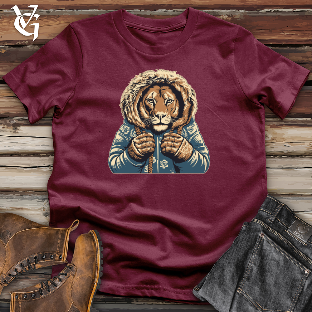 Vintage Mitten Wearing Lion Softstyle Tee
