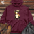 Retro Cowboy Penguin 01 Midweight Hooded Sweatshirt