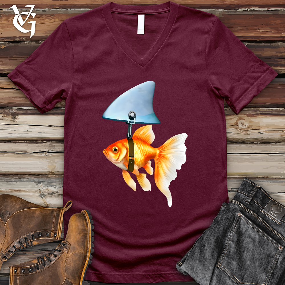 Goldfish Shark Fin V-Neck Tee