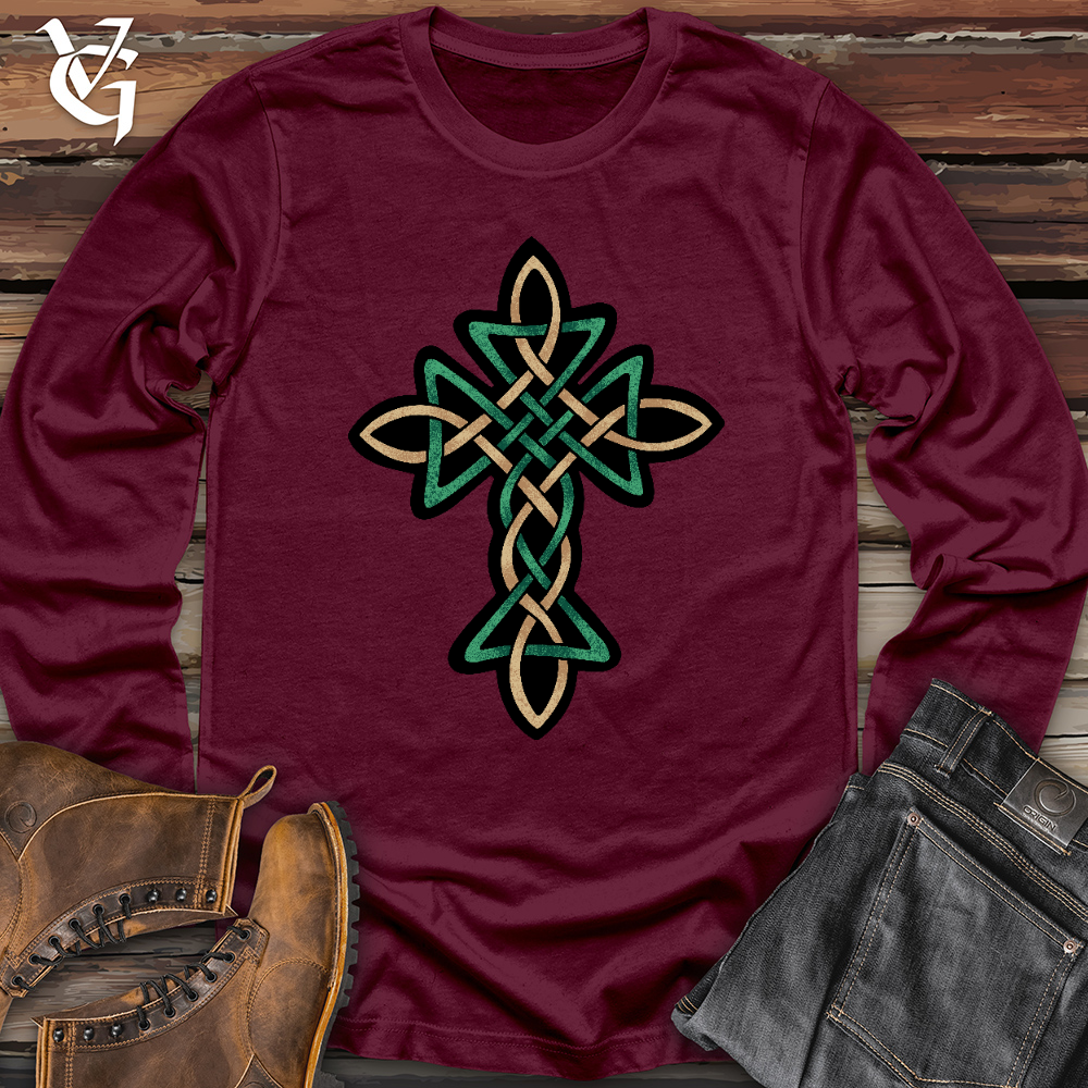 Celtic Golden Cross Long Sleeve