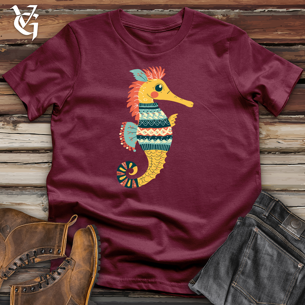 Seahorse Cozy Pattern Softstyle Tee