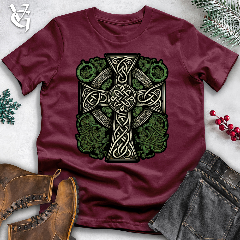Green Celtic Cross Tee