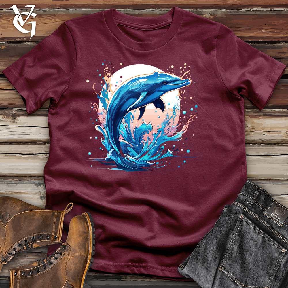 Serene Dolphin Cotton Tee