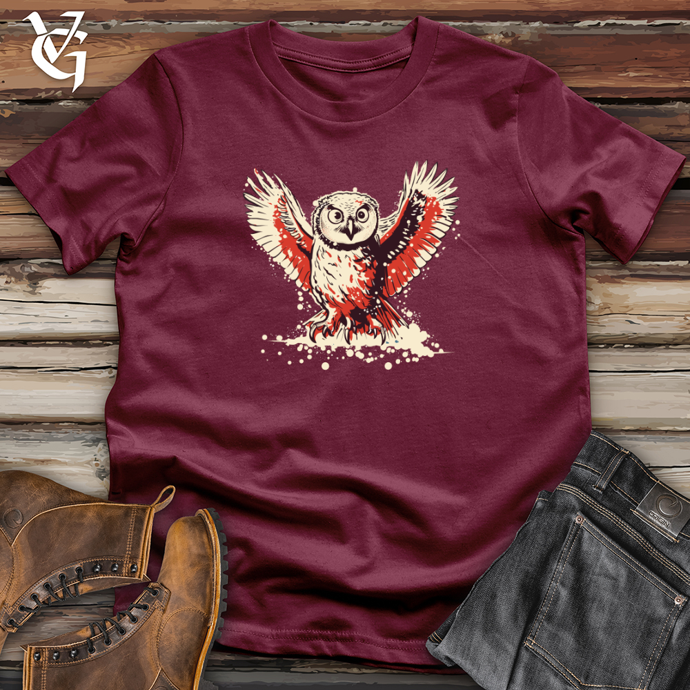 Retro Snowy Owl Softstyle Tee