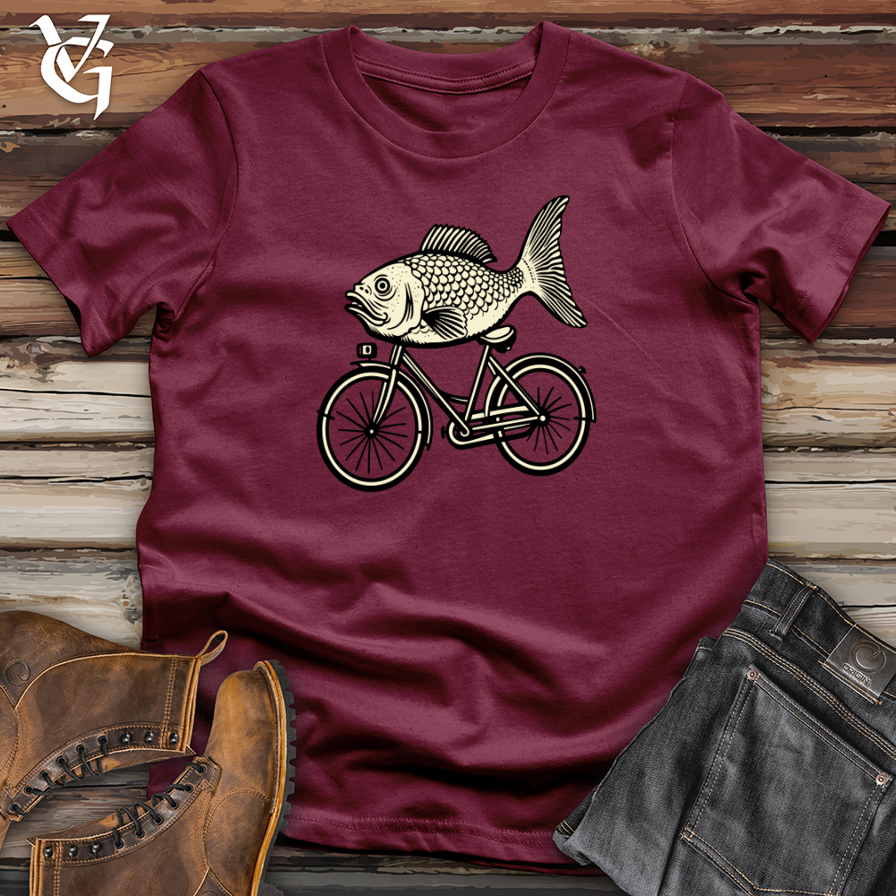 Retro Riding Fish Softstyle Tee