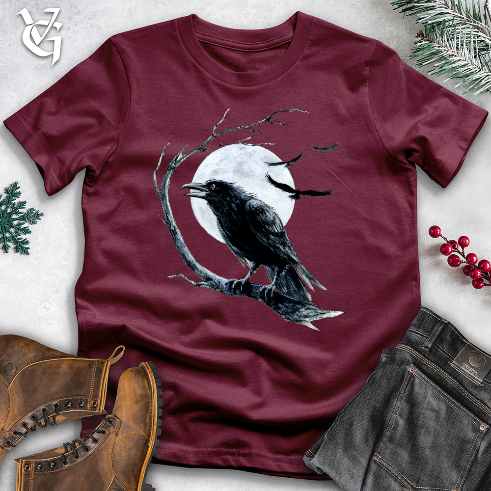 Cold Winter Raven  Cotton Tee